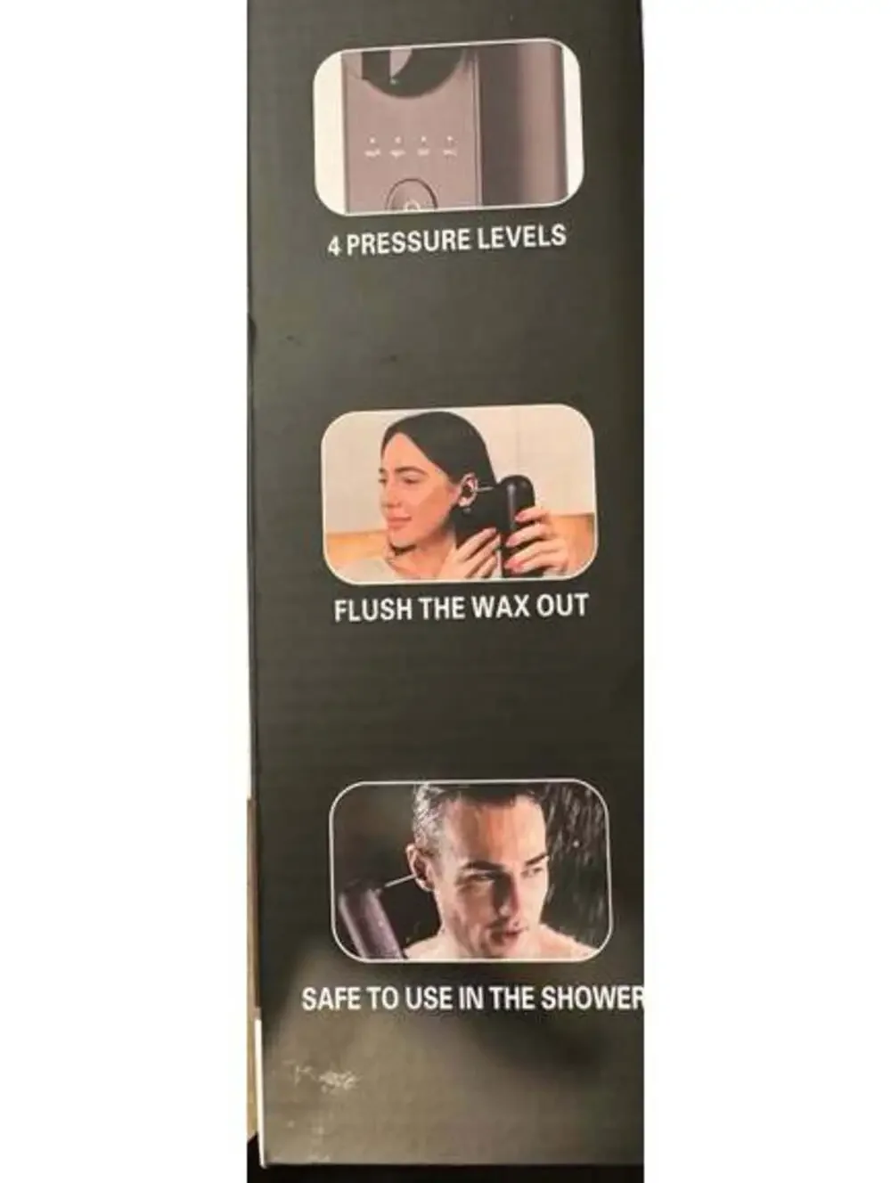 NIB USB Rechargeable Earwax Cleaner with 4 Pressure Setting Modes and IPX7